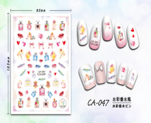 CA-047 3D Colorful Perfume Bottle Nail Sticker