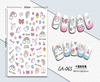 CA-065 3D Cartoon Unicorn Nail Sticker