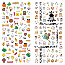LY187-188 Thin 3D Cartoon Nail Sticker