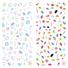 LY093-094 Thin 3D Umbrella Nail Art Sticker