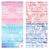 LY191-192 Thin 3D Stripe And Pattern Nail Sticker