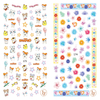 LY173-174 Thin 3D Hamtaro And Flower Nail Sticker