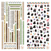 LY169-170 Thin 3D Pattern And Kumamoto Nail Sticker