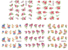 Flower Water Nail Sticker Nail Decal