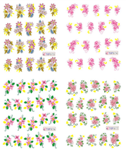 Flower Water Nail Sticker