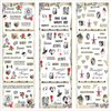 HOT253-255 Character And Words Water Nail Sticker
