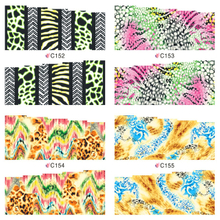 C152-155 Leopard Print Water Nail Sticker