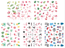 E809-819 3DSummer Holiday Flamingo Simulation Nail Art Sticker
