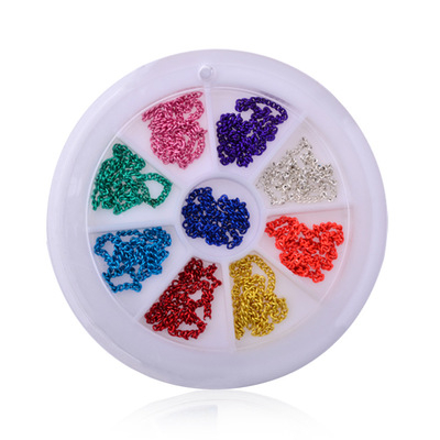 Nail Art Chain Jewelry Zipper Design Nail Decoration