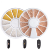 Gold Silver Nail Beads Decoration in Wheel