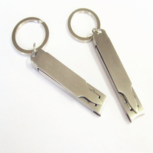 Stainless Steel Nail Clipper with Keys Ring