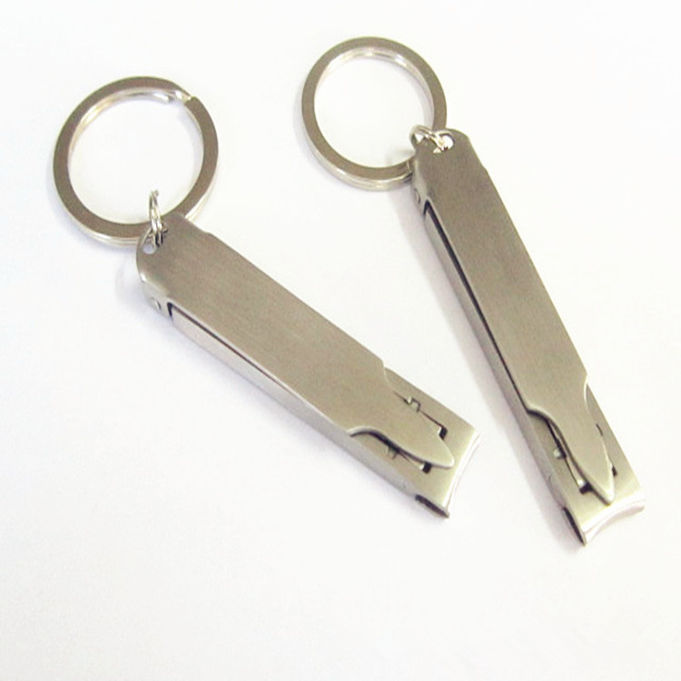 Stainless Steel Nail Clipper with Keys Ring