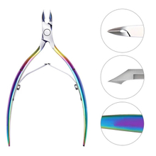 Rainbow Nail Cuticle Scissor Nail Art Grooming Tool