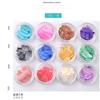 Nail Charms Natural Stained Abalone Shell Slices Crushed Flake 