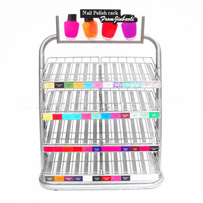 4 Layers Durable Metal Nail Polish Display Organizer