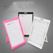 Flower Pattern Nail Gel Polish Color Card Display 