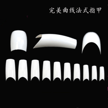 500pcs/bag C Carved White Nail Tips