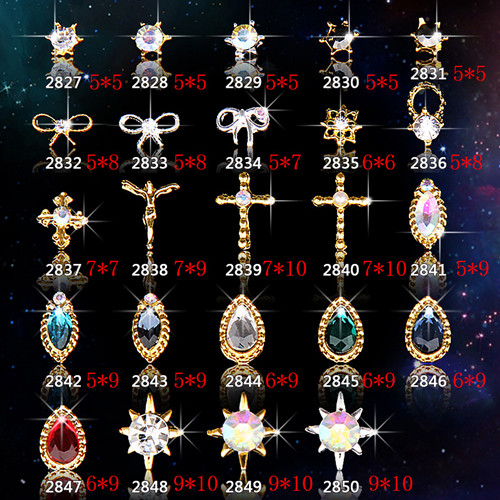 Nail Art Tips Decoration Alloy Jewelry Rhinestone