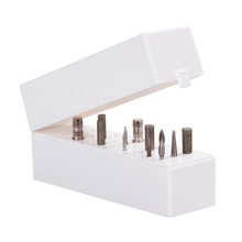 30 Holes White Electric Nail Drill Bit Holder 