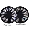 New Arrival White AB Nail Art Decorative Flat Pearl
