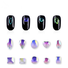 Flat back AB rhinestones with different shapes nail art flatback crystal rhinestones