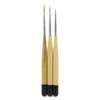 3pcs Different Size Wooden Nail Liner Brush