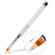 Clear Rhinestone Handle Nail Art Brush