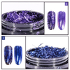 Colorful Platinum Color Foil Wire Nail Mirror Powder
