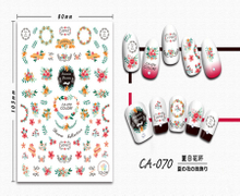 CA-070 3D Summer Wreath Nail Sticker