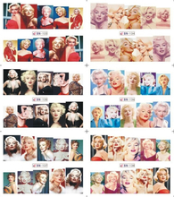 BN133-144 Beautiful Lady Water Nail Sticker