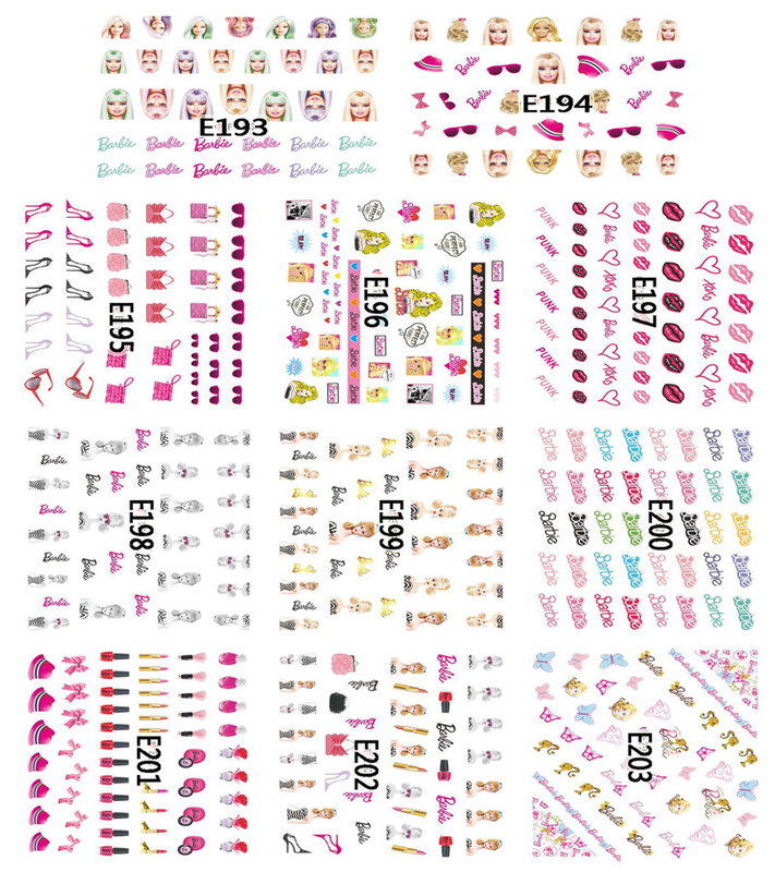 E193-203 3D Women Simulation Nail Art Sticker