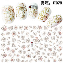 F079 DIY Design 3D Self Adhesive Flower Nail Art Sticker