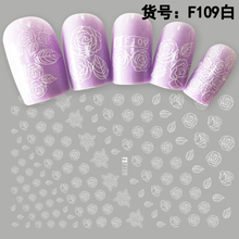 F109 DIY Design 3D Self Adhesive Flower Nail Art Sticker