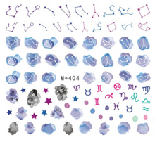 M+401-405 Star Feather constellation Water Nail Sticker 