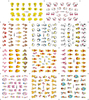K091-101 3D Cartoon Simulation Nail Art Sticker