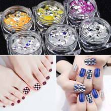 Small Square Nail Art Decoration in Jar