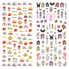 LY313-314 Thin 3D McDonald's And Tokyo Spice Nail Art Sticker