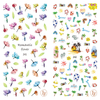 LY241-242 Thin 3D Flower And Summer Nail Sticker