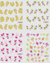 Flower Design Water Nail Sticker