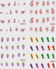 Flower Design Water Nail Sticker