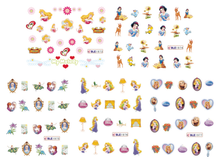 Frozen Cartoon Water Nail Sticker Nail Decal Cartoon Design