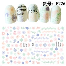 F226 DIY Design 3D Self Adhesive Flower Nail Art Sticker