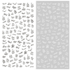 F205 DIY Design 3D Self Adhesive Words Nail Art Sticker