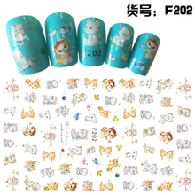F202 DIY Design 3D Self Adhesive Cat Nail Art Sticker