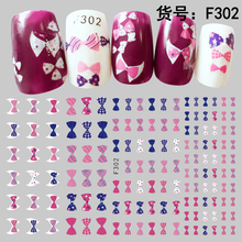 F302 DIY Design 3D Self Adhesive Bow-knot Nail Art Sticker
