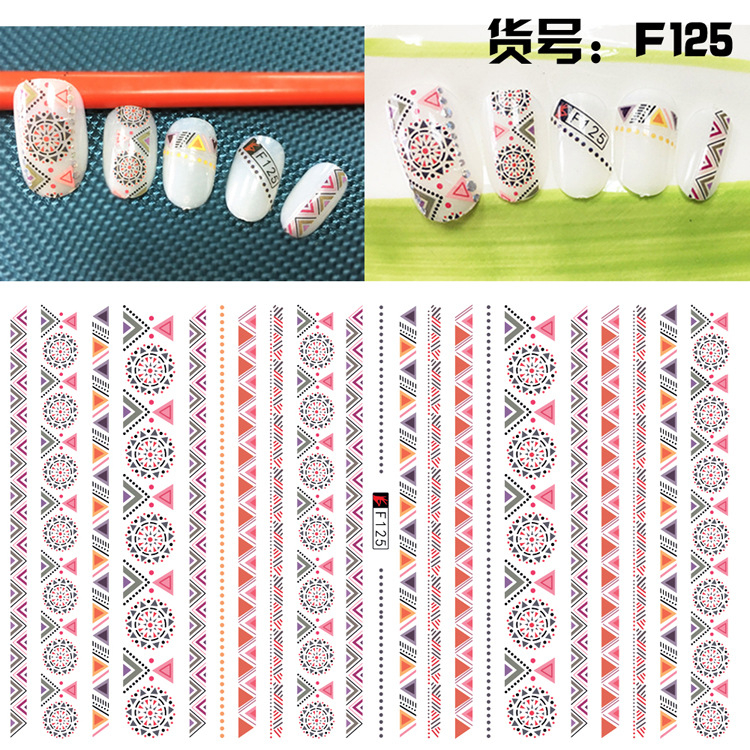 F125 DIY Design 3D Self Adhesive Pattern Nail Art Sticker