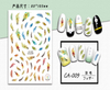 CA-009 3D Feather Nail Sticker