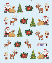 BLE111-121 Christmas Water Nail Sticker