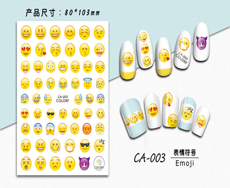 CA-003 3D Emoji Nail Art Sticker