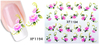 XF1193-1198 Flower Water Nail Sticker